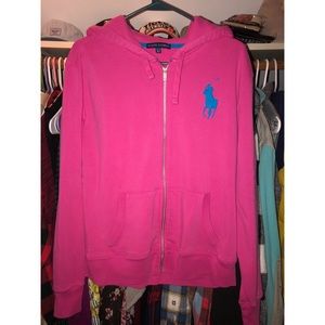 Ralph Lauren pink zip up